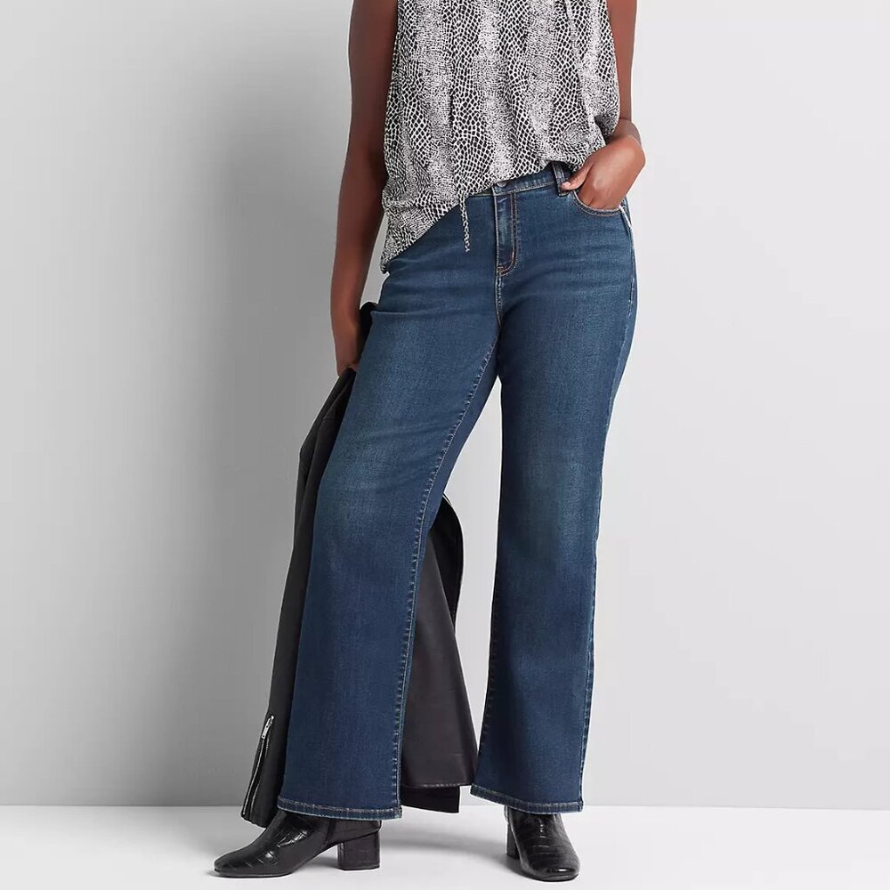 Lane Bryant Signature Fit Mid-Rise Boot Jean (Size 12S)